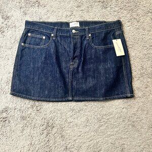 Vintage Thread Denim Mini Skirt NWT Dark Wash Y2K Size 16/R